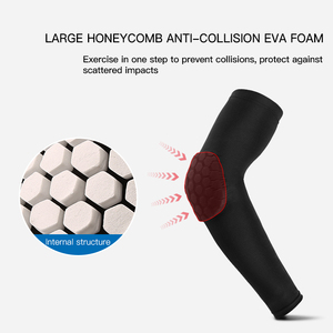 Nylon Honeycomb Arm <strong>Splint</strong> Supports Elbow Brace Men Women Athletes Sport Elbow Support Sleeve Tennis Arthritis Protection - Product Image 2