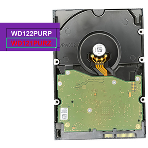 Disque dur d'entreprise WD121PURZ 12 To, 3,5 pouces, SATA 6 Gb/s, 7200 tr/min, cache 256 Mo, pour 64 caméras HD, surveillance 24/7 avec NVR/DVR - Product Image 1