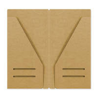 Porte-documents en papier kraft AIGUONIU, carnet de voyage, agenda, accessoires, porte-badge, 21x11,5 cm, rangement de poche, papeterie
