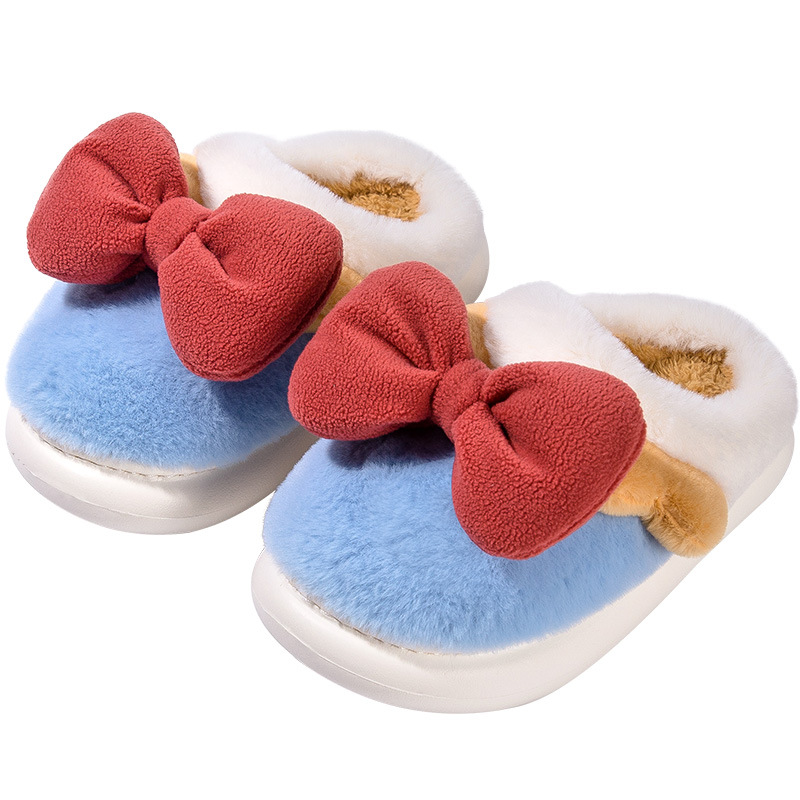 Winter Warm Fashion Lovely Kids Slippers Girls Boys Indoor Casual Furry Slides Home Warm Plush Comfortable Cotton Soft Slippers