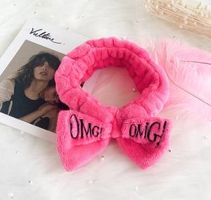 أغطية الرأس OMG Headbands للنساء عقدة شعر للفتيات غسل الوجه عمامة ماكياج مرونة العصابات الشعر المرجان الصوف عقال إكسسوارات الشعر - Product Image 5