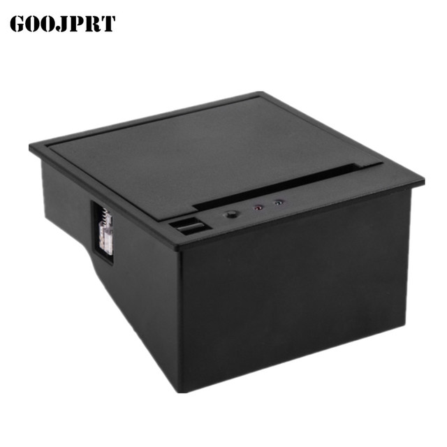 For 2-inch 12V POS Kiosk Embedded Thermal Printer Auto Cutter 58mm Panel Vending Machine Black White Stock USB CE Certified