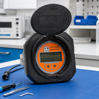 Compteur de chaleur ultrasonique alimenté par batterie 38Ah, durée de vie de 10 ans, DN100 DN150, acier, IP68, système de débitmètre d'énergie numérique