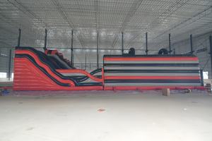 Casa de rebote de la carrera de obstáculos <span class=keywords><strong>inflable</strong></span> Costway con soplador Centro de juegos <span class=keywords><strong>inflable</strong></span> <span class=keywords><strong>Intex</strong></span> para niños al aire libre - Product Image 3