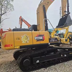 Excavatrice Sany SY215C d'occasion en gros, 95% neuve, moteur Cummins, pompe hydraulique Kawasaki, boîte de vitesses, 200 heures de fonctionnement, 22 tonnes, 1,2 m - Product Image 6