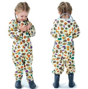 Whole Sale Oem Packable Reflective Custom Print Premium Toddler Rain Jacket <strong>Raincoats</strong> for Children Kids - Product Image 3