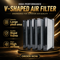 Filter Udara Industri Filter Kimia Karbon Aktif Tipe-W