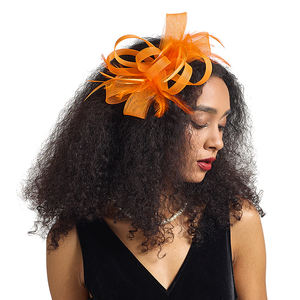 Diskon besar aksesori rambut pita bunga bulu pada ikat kepala dan klip aksesori kepala pesta teh topi pesona Aksesori Wanita - Product Image 2