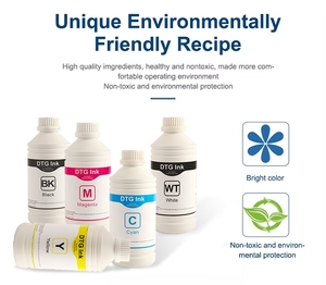 Chất lượng cao 6 màu số lượng lớn dệt sắc tố DTG mực cho anajet chạy nước rút FP 125 MP10 MP5 mp5i SP 200 DTG máy in cho trẻ em t Áo sơ mi - Product Image 4