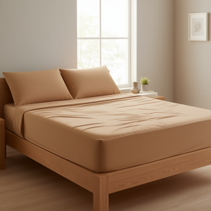 Set di Lenzuola Viasoft Misura Queen in Cotone Lavato Tinta Unita per Arredamento Casa - Product Image 2