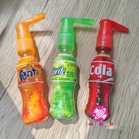 Vente en gros de bonbon vaporisateur de bouteille de soda bonbon liquide personnalisé à saveur de fruit mixte confiture aigre-douce pour enfants