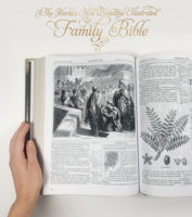 Bible familiale anglaise en gros personnalisée en cuir, Bible héritage sur mesure, Apocryphes