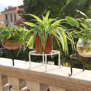 Supporto per Piante <span class=keywords><strong>in</strong></span> Metallo per Interni ed Esterni, Robusto Portavaso <span class=keywords><strong>in</strong></span> <span class=keywords><strong>Ferro</strong></span>, Scaffale Rotondo per Piante <span class=keywords><strong>in</strong></span> Vaso - Product Image 5