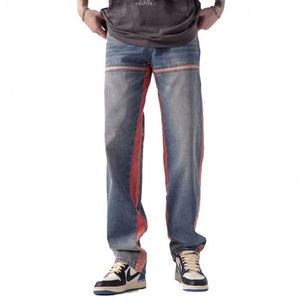 Stile Casual Hip Hop in Denim da <span class=keywords><strong>uomo</strong></span>, per tutte le stagioni - Product Image 1