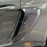 Calandre avant en fibre de carbone entièrement nouvelle et améliorée pour 718 RS, 718, 982 Cayman RS avec cache d'admission d'air latéral (Nouveau modèle)
