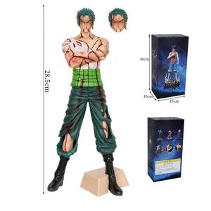 ฟิกเกอร์การ์ตูน Luffy Zoro Sanji แอ็กชันขนาด29ซม. 3สไตล์ของเล่นงานอดิเรก - Product Image 2