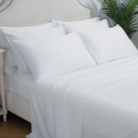 Vente en gros d'usine, ensemble de literie en satin de coton 100%, linge de lit, drap-housse pour hôtel et usage domestique