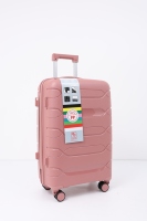 Individuelles Logo Rosa 20/24/28 Zoll PP Hartschalen 3-in-1 Reise-Trolley-Set Kratzfestes Gepäck