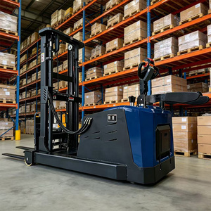 Apilador de doble elevación de 1500 kg para almacén con plataforma completa - Product Image 5