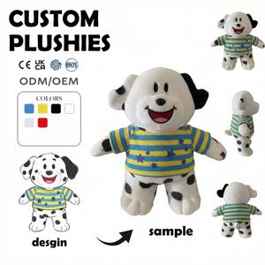 Peluches d'anniversaire personnalisées avec logo, jouets en peluche unisexes, requin en peluche avec pull bleu vague, poupée en peluche en <span class=keywords><strong>tissu</strong></span> de coton - Product Image 4