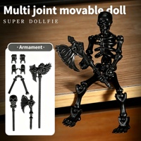 Figura de acción articulada con múltiples puntos de movimiento, esqueleto humano flexible DIY, muñeco de juguete para colección, regalo, decoración del hogar