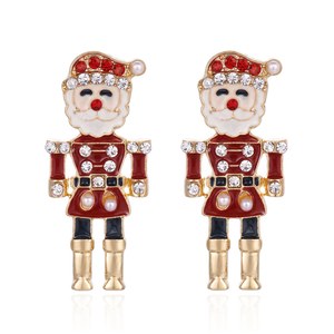 Boucles d'oreilles fantaisie Resoul, style rétro, en émail, longues, vintage, tendance, bijoux fantaisie pour femmes - Product Image 5