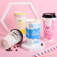 Gobelets en papier jetables à paroi simple de 4oz, 8oz, 12oz, 16oz, qualité alimentaire, double revêtement PE, personnalisables pour Tequila, Vin, Boissons Chaudes - Vente en gros