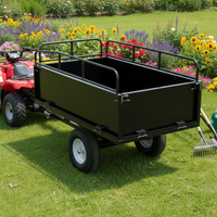 Remorque utilitaire polyvalente pour VTT, remorque multifonctionnelle pour VTT, remorque tondeuse pour quad avec faible MOQ pour la maison et le jardin