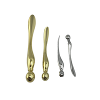 Petite cuillère spatule en alliage de zinc pour le visage, rouleau pour crème pour les yeux, masques faciaux, logo personnalisé, certifié ISO9001, emballé