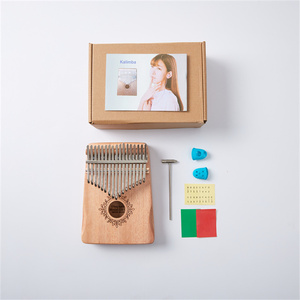 Kalimba en acajou africain à 17 touches, piano à doigts, jouet éducatif avec sac de transport et marteau d'accordage - Product Image 3