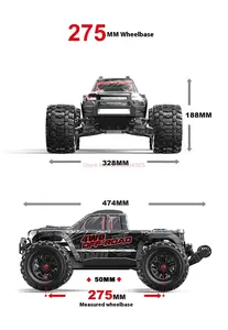 MJX 10208 Hyper Go 1/10 juguetes <span class=keywords><strong>de</strong></span> Control remoto sin escobillas RC coche <span class=keywords><strong>de</strong></span> alta velocidad camión <span class=keywords><strong>de</strong></span> escalada Vehículo <span class=keywords><strong>de</strong></span> simulación regalo <span class=keywords><strong>de</strong></span> Navidad - Product Image 5