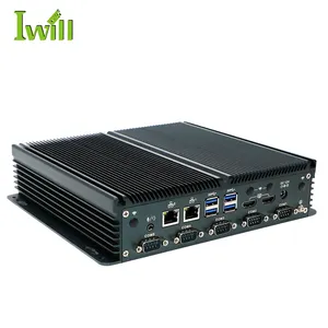 Atualizado fanless PC industrial Alder Lake-N processador N100 M.2 slot Suporte NVME X1 SATA suporte 5G