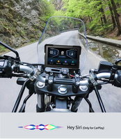 Écran tactile de Navigation de moto de 7 pouces Ip67 étanche avec avertissement d'angle mort Bsd Ai sans fil Carplay Android voiture 4k 1080p