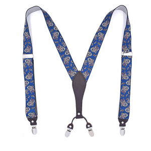 <span class=keywords><strong>Bretelle</strong></span> fantasia floreale adulto Unisex puntini modello tinta unita maschio femmina Y indietro 4 clip <span class=keywords><strong>bretelle</strong></span> con scatola - Product Image 3