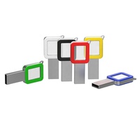 Clé USB transparente illuminée Disque flash en acrylique 8 Go 16 Go 32 Go 64 Go 128 Go Clé USB à logo personnalisé avec logo lumineux