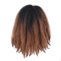 Extensions synthétiques de dreadlocks en fibre haute température teintée de 14 pouces pour hommes/femmes, paquets complets de locs permanents, style bohème