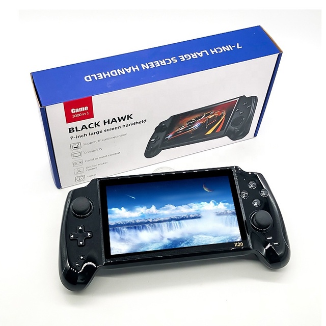 Portable X20 Retro Handheld Game Console Built in 10000+ Game 7 Inch H-D Screen Support H-D TV Output Video Game Player X20