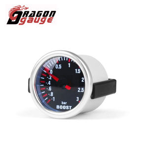 DRAGON GAUGE-Espejo Digital LED para coche, medidor automático de tubo de 52mm, 12V, con Sensor, medidor de refuerzo, <span class=keywords><strong>3</strong></span> Bar, Universal, 6142s - Product Image 1