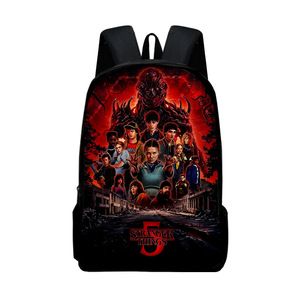 3D Cross-border New Strange Story Season 5 untuk Tas Ransel Poliester Tahan Aus Pelajar Lapis Ganda - Product Image 3