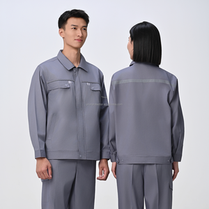 Hi Visibility Plus Size Workwear Reflective Strips Anti-Wrinkle Breathable Work <strong>Shirts</strong> Jackets Construction Work Uniforms CE - Product Image 3