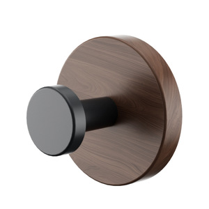 Wood Grain Suction Cup <b>Hooks</b> Wall Mounted Punch Free Clothes Organizer For Bathroom <b>Kitchen</b> Entrance Cabinet Door - Product Image 2