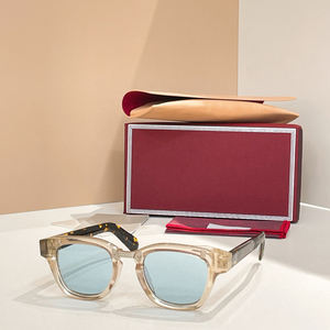 Lunettes de soleil carrées rétro UV400, monture en acétate, tendance unisexe, surdimensionnées pour grands visages, style vintage - Product Image 2