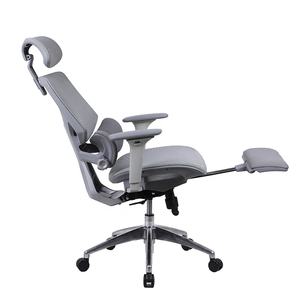 เก้าอี้สำนักงานเออร์กอนอมิกส์แบบมีพนักพิงปรับเอนได้ รุ่นโมเดิร์น แข็งแรง ทนทาน นั่งสบาย สำหรับผู้บริหารระดับสูง พร้อมที่พักเท้า - Product Image 4