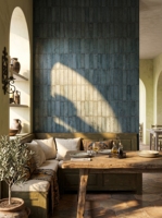 Nouvelle série de carreaux en porcelaine résistants aux acides, antidérapants, mats, pigmentés, 75x300mm, design mural intérieur