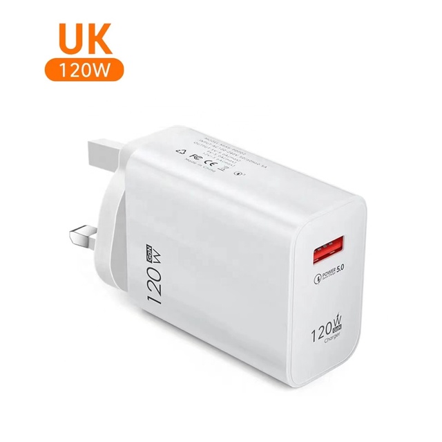 120W USB Charger Fast Charging QC5.0 USB C Cable Type C Cable Mobile Phone Charger for iPhone Huawei Samsung Xiaomi Quick Charge