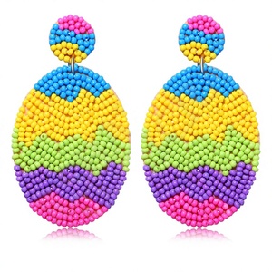 Pendientes de Moda con Diseño de Cristales y Pedrería, Estilo Bohemia para Mujer, Chapados en Oro Rosa, Joyería Elegante para Fiestas - Product Image 5