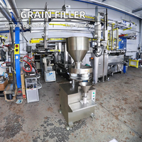 Machine de remplissage alimentaire électrique semi-automatique pour grains de café noix de cajou sacs en plastique étuis haute efficacité certifié CE