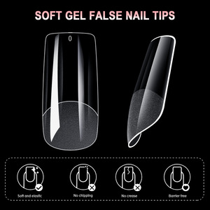 Fournitures pour <span class=keywords><strong>ongles</strong></span> : <span class=keywords><strong>Faux</strong></span> <span class=keywords><strong>ongles</strong></span> transparents 600 pièces, extensions d'<span class=keywords><strong>ongles</strong></span> artificiels, pointes en <span class=keywords><strong>gel</strong></span> souple Stiletto, Carré, Amande - Product Image 3