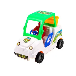 价格便宜的塑料拉线玩具车塑料拉线功能皮卡玩具