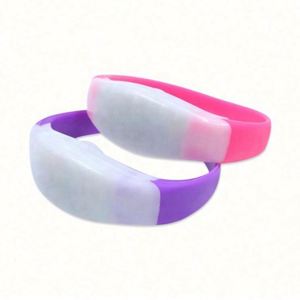 Bracelets LED personnalisés avec logo promotionnel pour événements - 15 couleurs LED, portée de contrôle de 400 m, utilisation pour les fêtes - Product Image 5